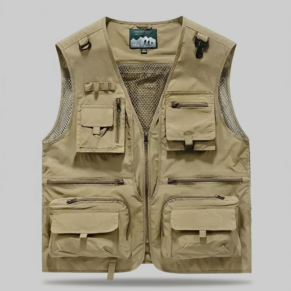 Breathable Utility Vest – Lightweight Multi-Pocket Mesh Outdoor Vest
