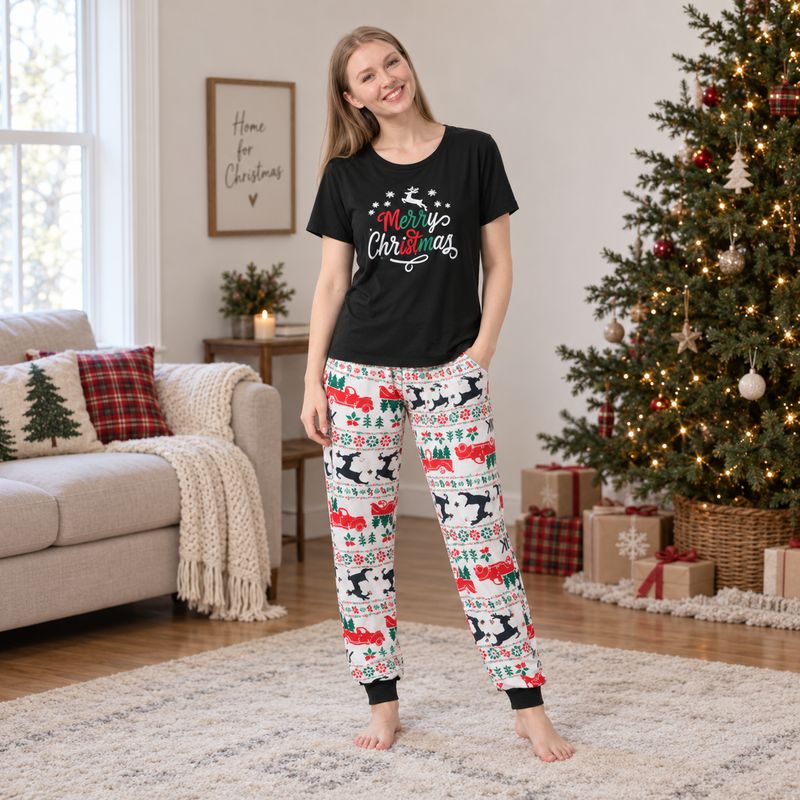 Christmas Pyjama Set - Merry T-Shirt