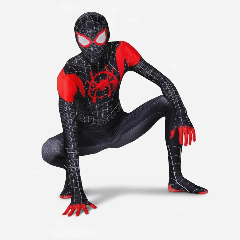 Black-and-Red Web Hero Costume for Cosplay & Fancy Dress