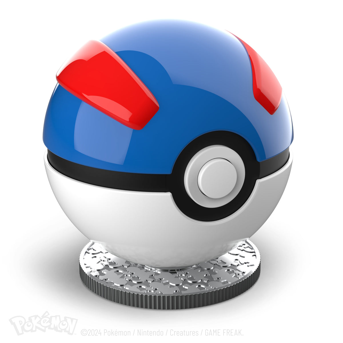Die-Cast Mini Blue-and-Red Capture Ball Replica
