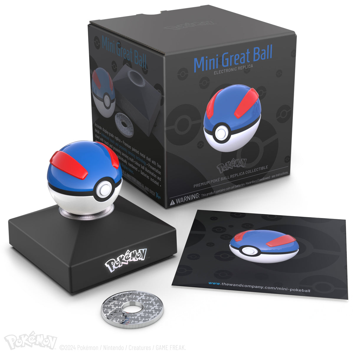 Die-Cast Mini Blue-and-Red Capture Ball Replica