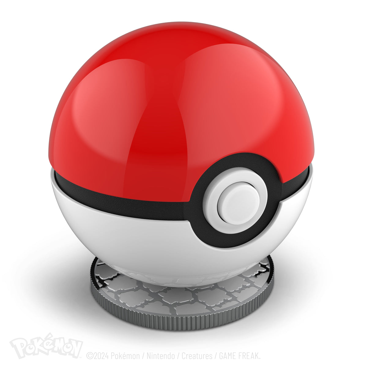 Die-Cast Mini Red-and-White Capture Ball Replica