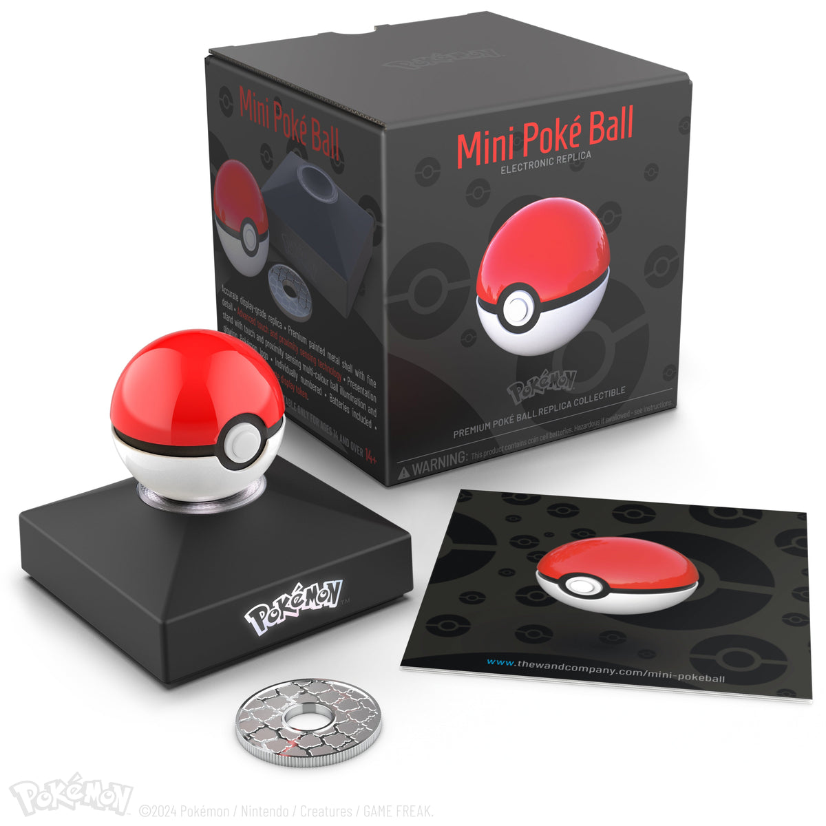 Die-Cast Mini Red-and-White Capture Ball Replica