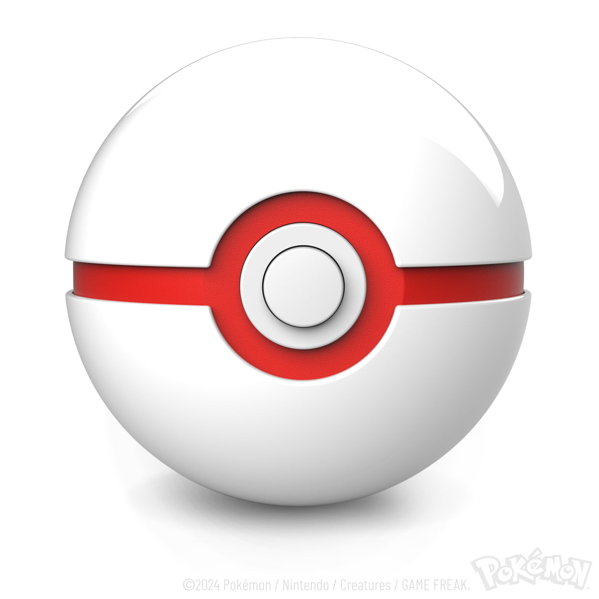 Die-Cast Mini White-and-Red Capture Ball Replica