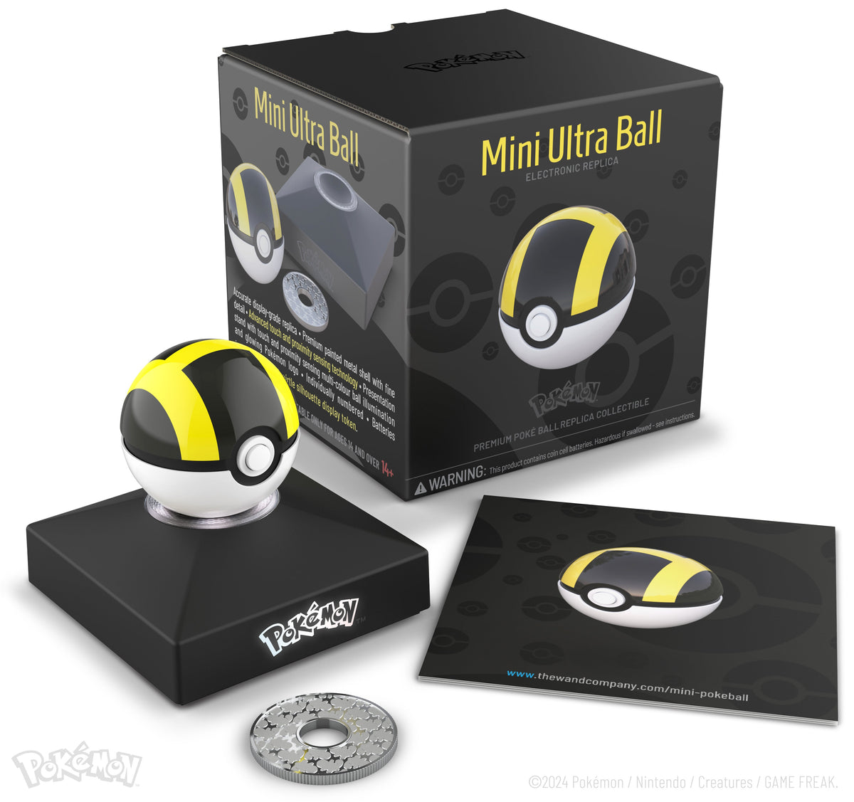 Die-Cast Mini Black-and-Gold Capture Ball Replica