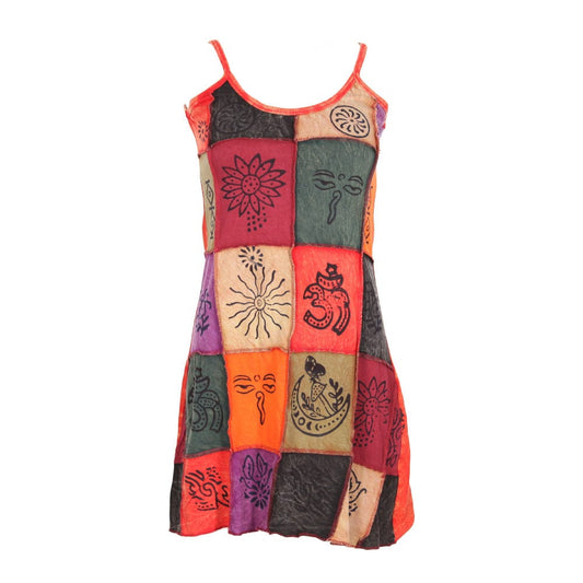 Patchwork Mini Dress