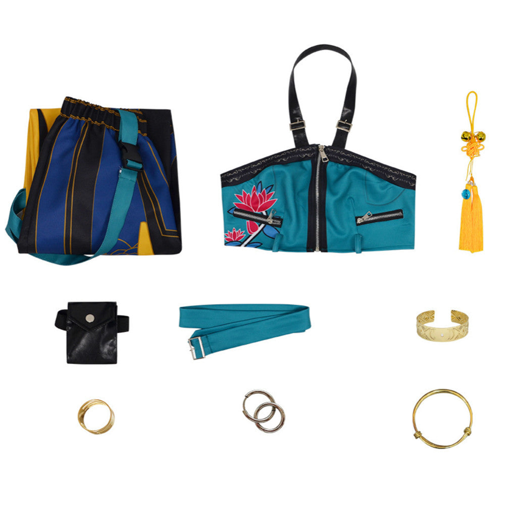 Zoey Blue Yellow Set Halloween Costume