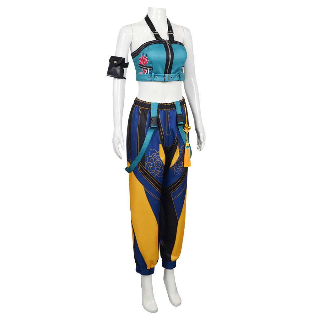 Zoey Blue Yellow Set Halloween Costume