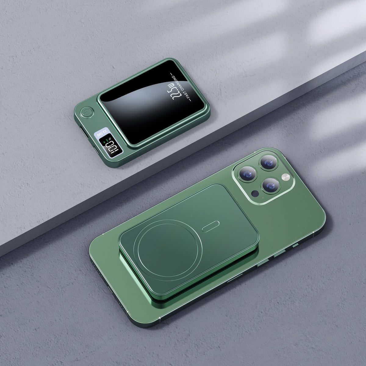 Magnetic Wireless Power Bank – Compact Portable Battery with LED Indicator