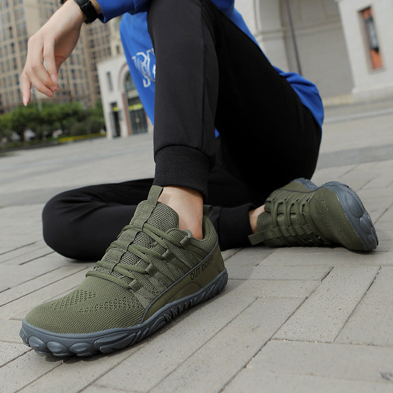 Wide-Fit Barefoot Walking Shoes – Breathable Shoes with Grippy Outsole
