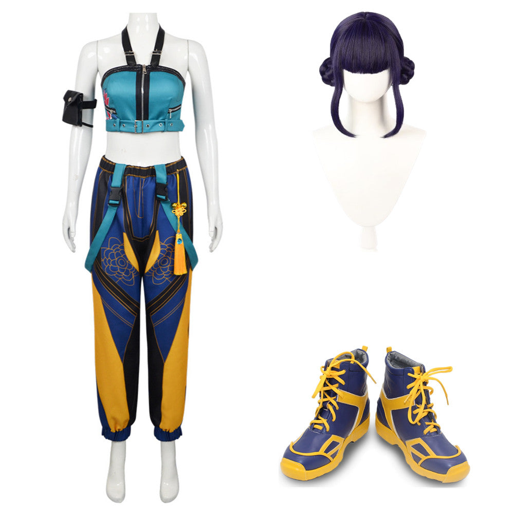 Zoey Blue Yellow Set Halloween Costume