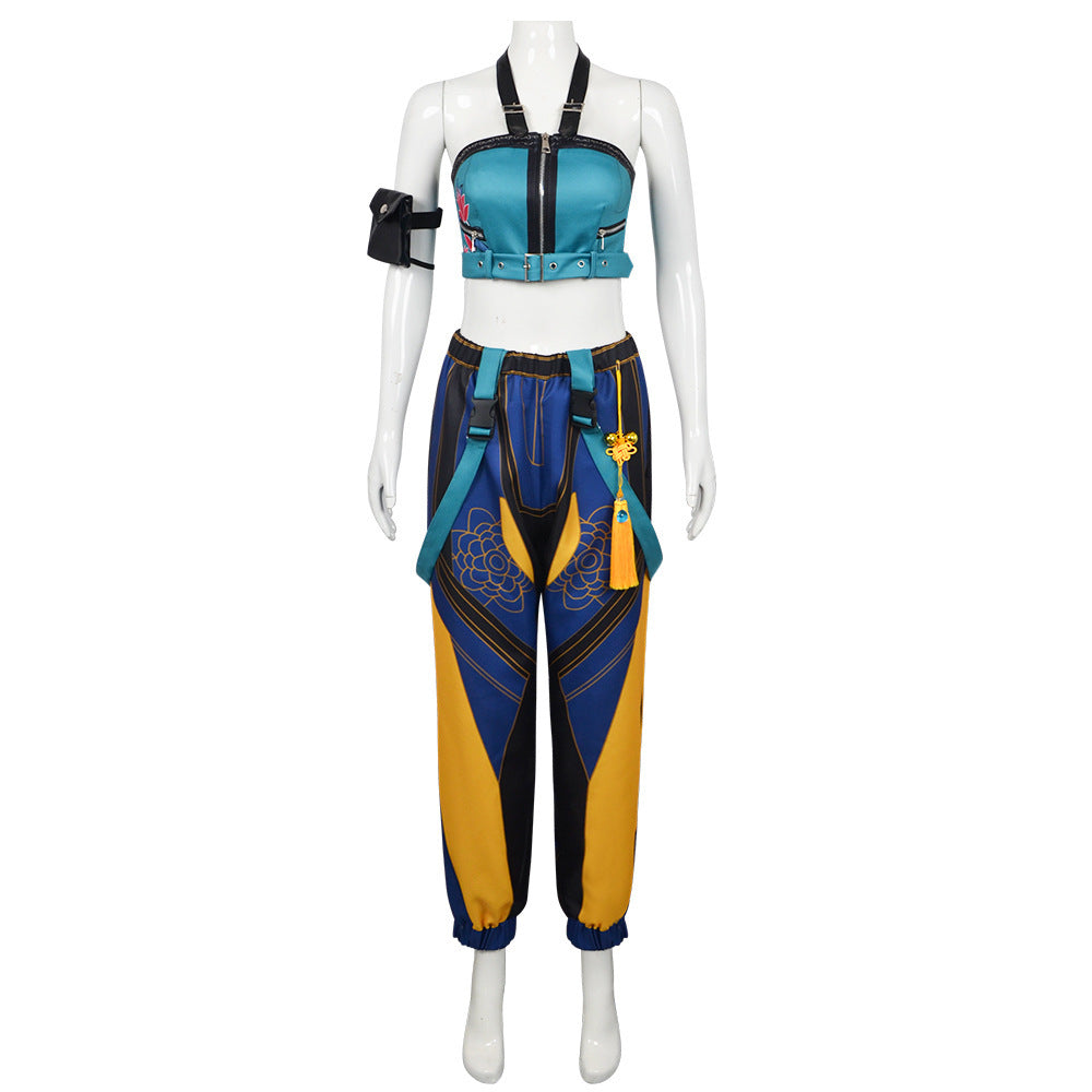 Zoey Blue Yellow Set Halloween Costume