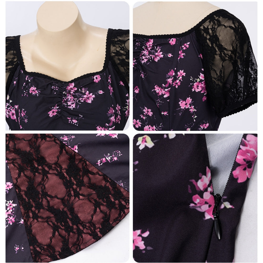 Obsession (2026) Nikki Freeman Black Floral Dress Halloween Costume