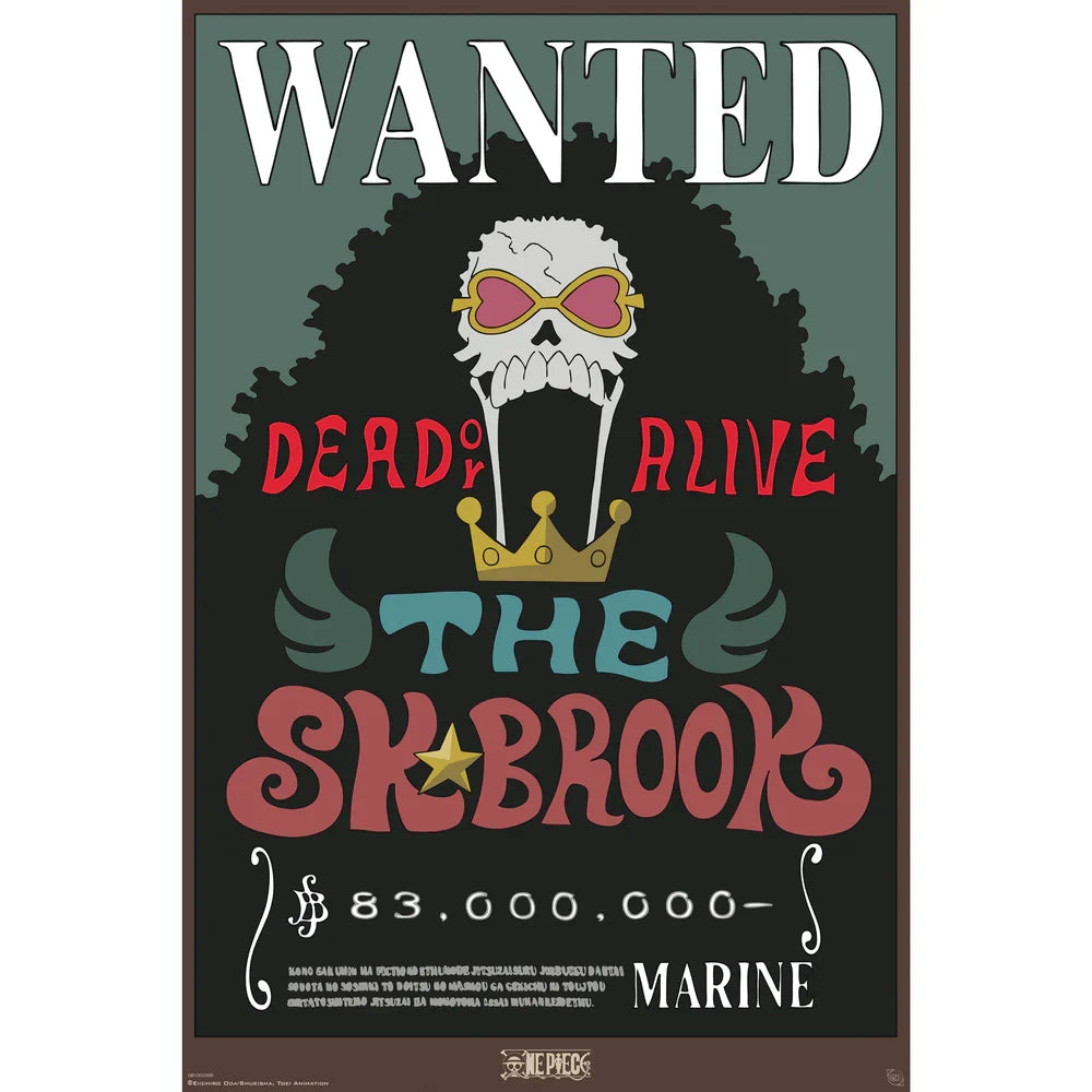 Wanted Skeleton Musician 61 x 91.5 cm Wall Poster