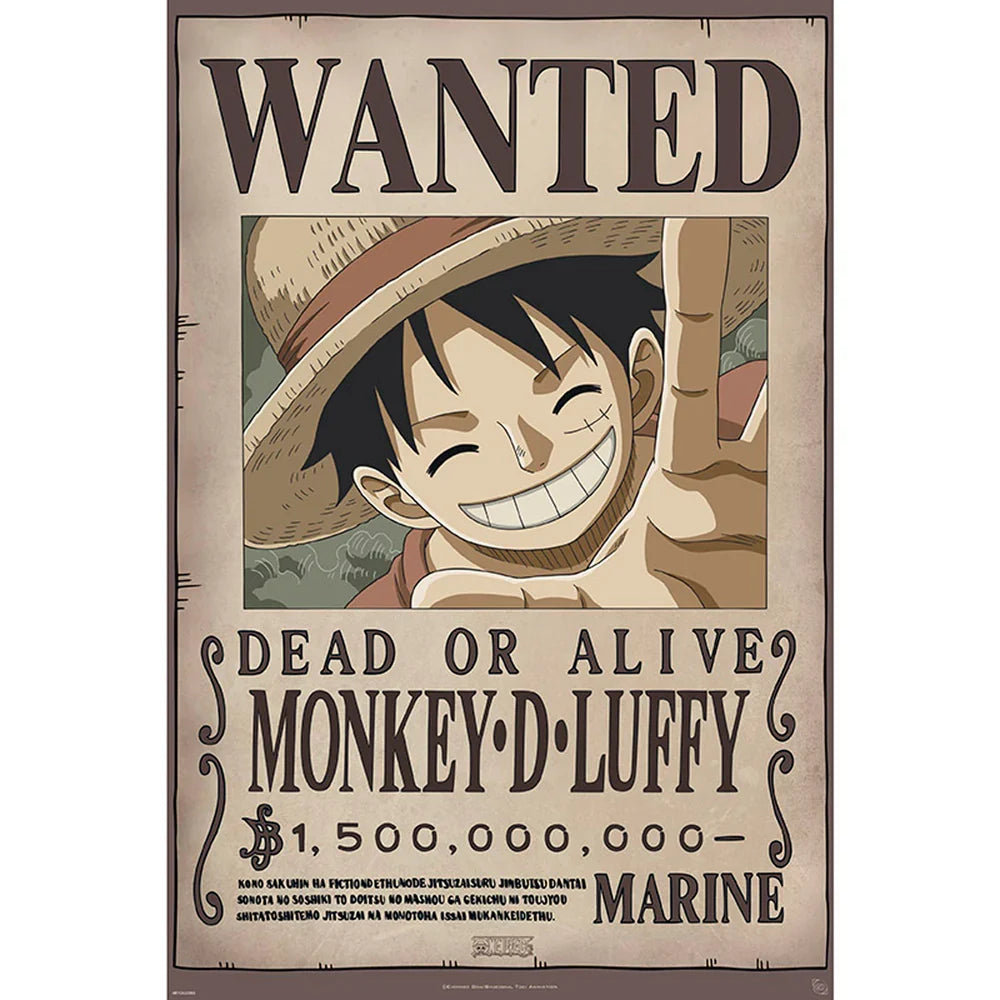 Wanted Straw-Hat Pirate 61 x 91.5 cm Wall Poster