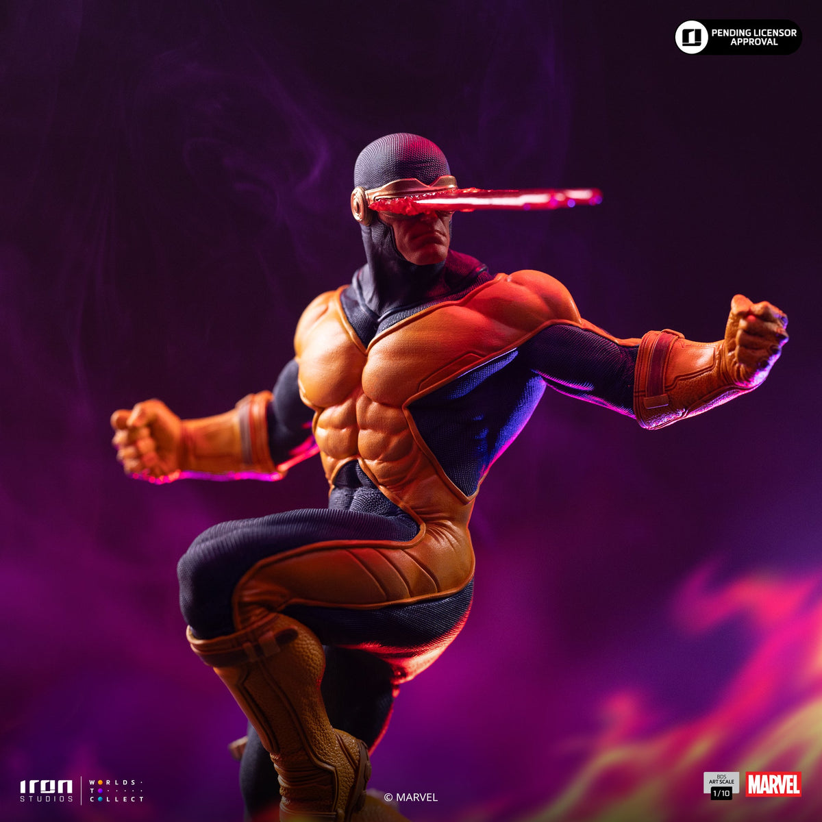 Visor-Wearing Hero Deluxe Gemstone Gauntlet Diorama Scale 1/10 Statue