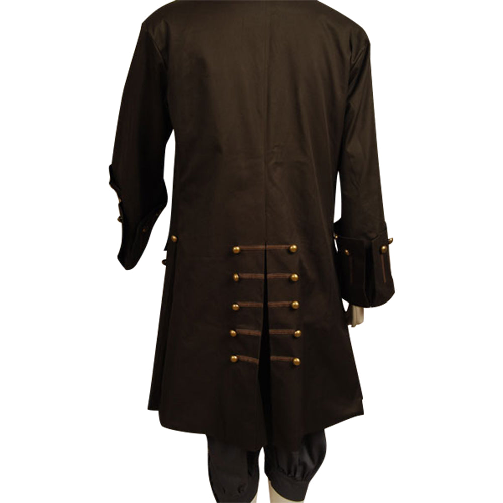Pirates Of The Caribbean Jack Sparrow Brown Set Halloween Costume
