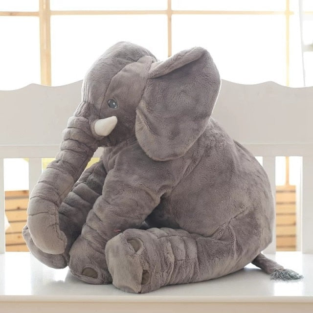 Plush Elephant Pillow – Soft Nursery Cushion for Babies & Toddlers