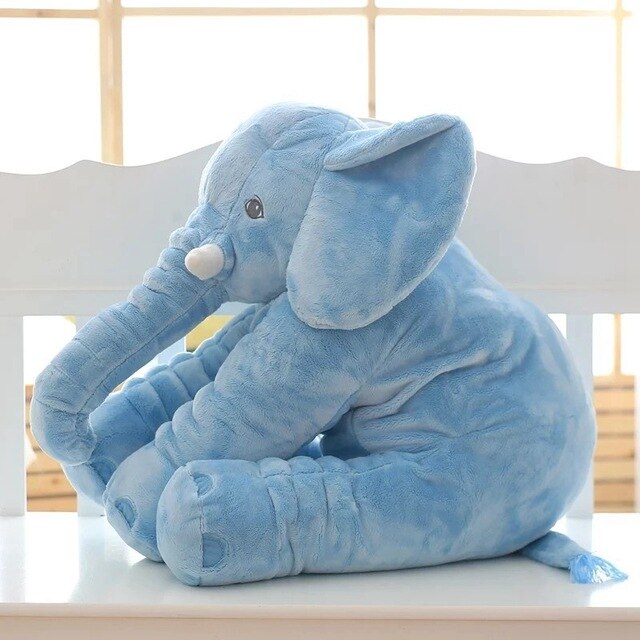 Plush Elephant Pillow – Soft Nursery Cushion for Babies & Toddlers