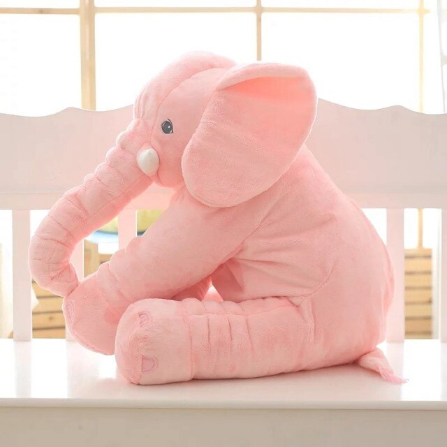 Plush Elephant Pillow – Soft Nursery Cushion for Babies & Toddlers
