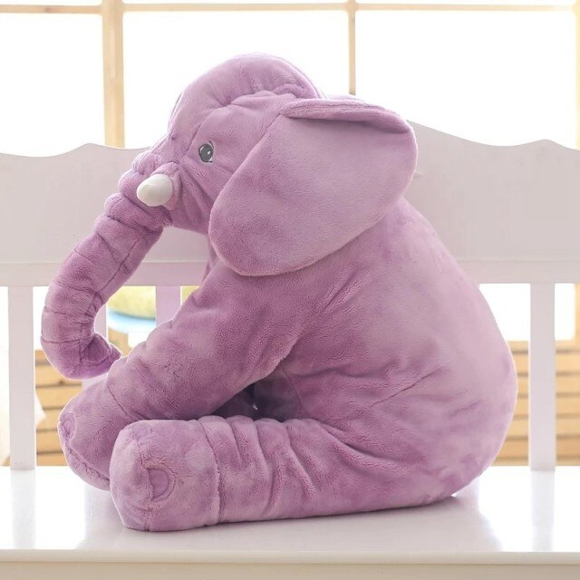 Plush Elephant Pillow – Soft Nursery Cushion for Babies & Toddlers