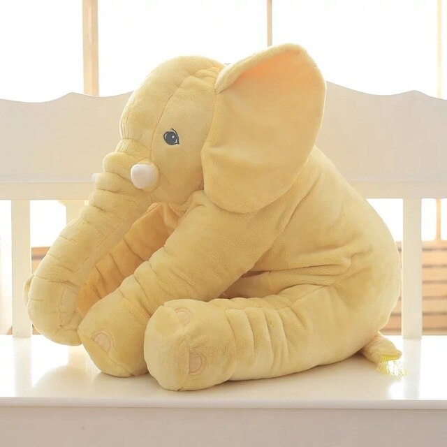 Plush Elephant Pillow – Soft Nursery Cushion for Babies & Toddlers