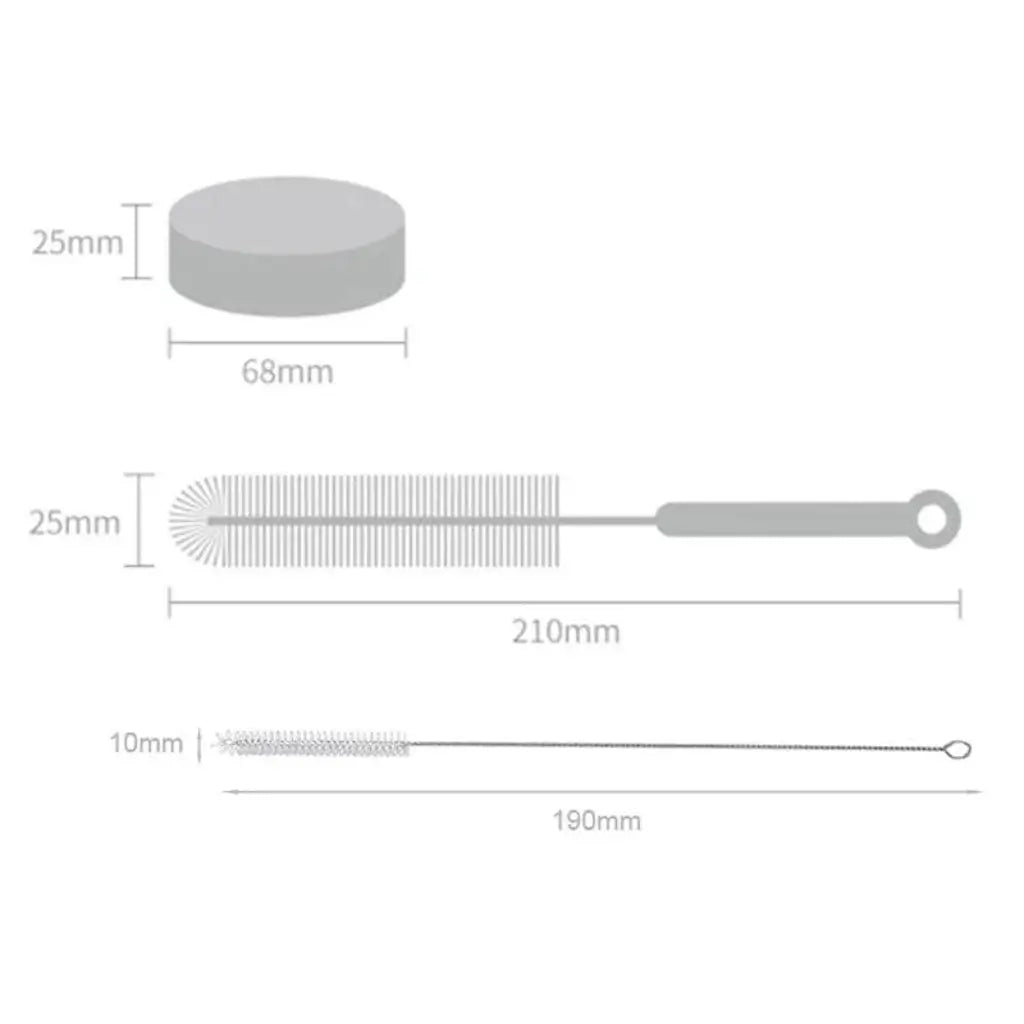 3-Piece Cat Water Fountain Cleaning Brush Kit