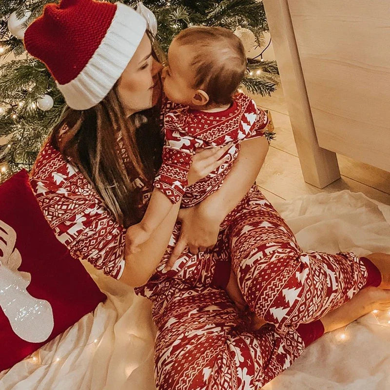 Matching Family Christmas Pyjamas - Red Moose Long Sleeve