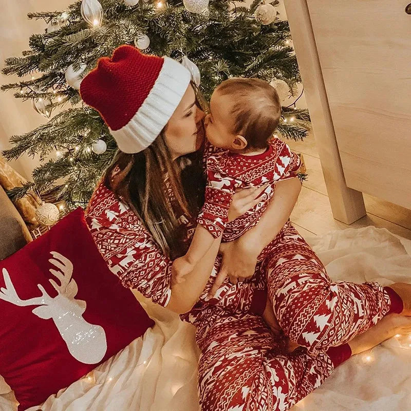 Matching Family Christmas Pyjamas - Red Moose Long Sleeve