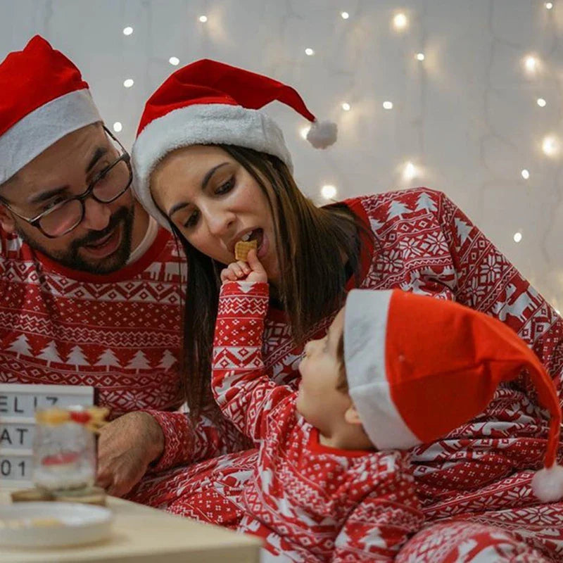 Matching Family Christmas Pyjamas - Red Moose Long Sleeve