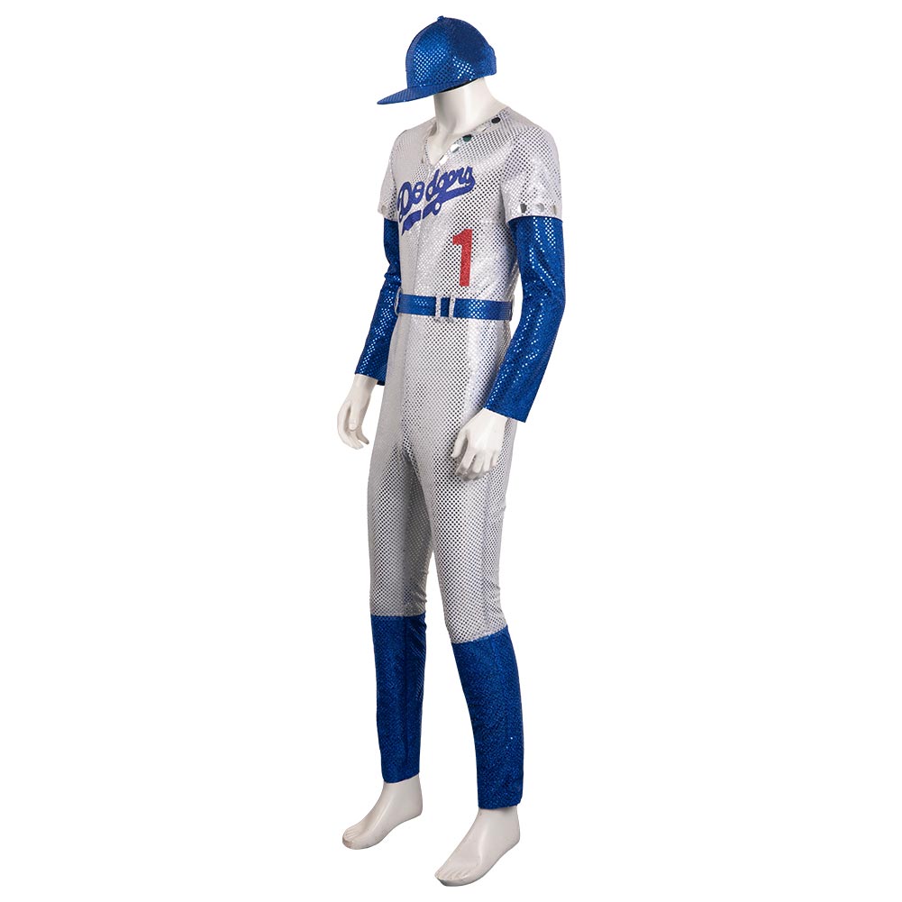 Rocketman Elton John Dodgers Baseball Uniform Halloween Costume