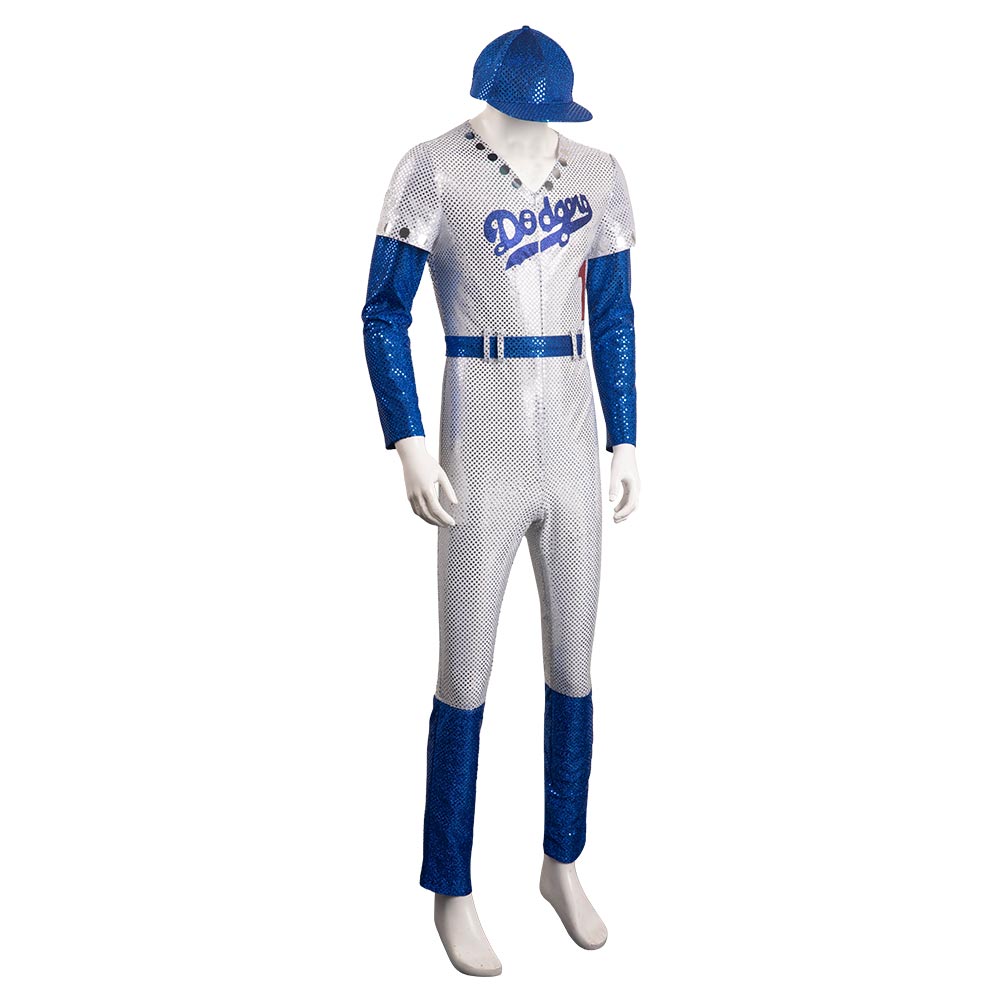 Rocketman Elton John Dodgers Baseball Uniform Halloween Costume