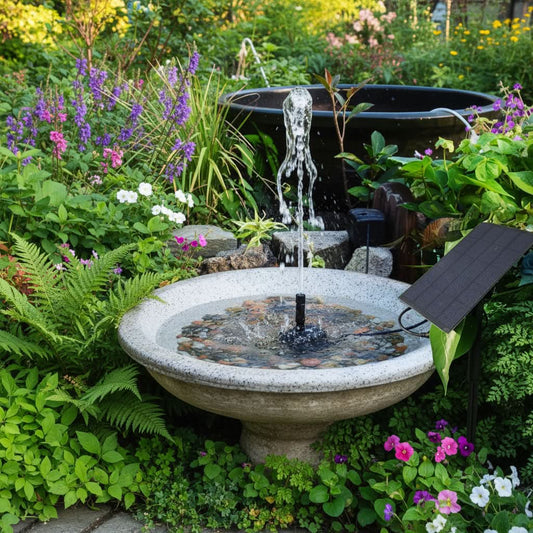 Floating Solar Fountain – PondFlow Pump for Ponds & Bird Baths