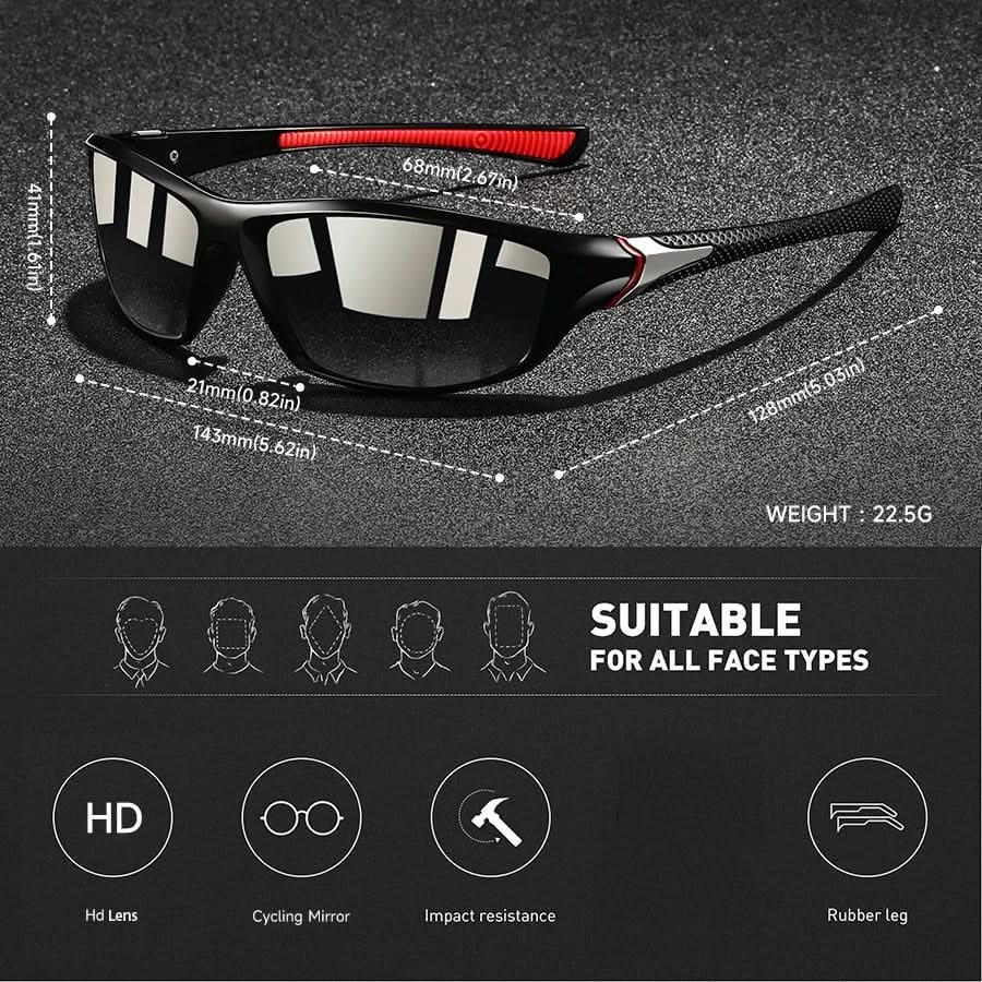 Polarized Sports Sunglasses with UV400 Protection – SportLiva Outdoor Eyewear