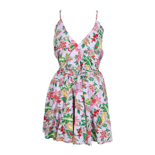 Summer Flower Scarf Dress