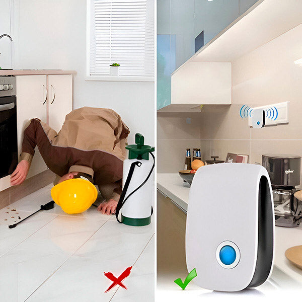Plug-In Ultrasonic Pest Repeller – Chemical-Free Indoor Insect & Rodent Deterrent