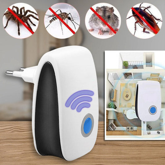 Plug-In Ultrasonic Pest Repeller – Chemical-Free Indoor Insect & Rodent Deterrent