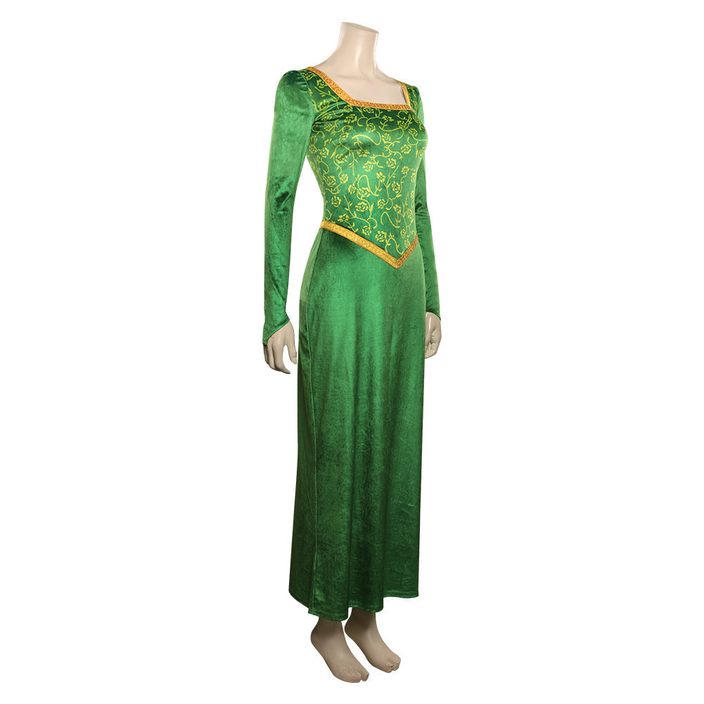 Shrek Fiona Princess Green Dress Halloween Costume