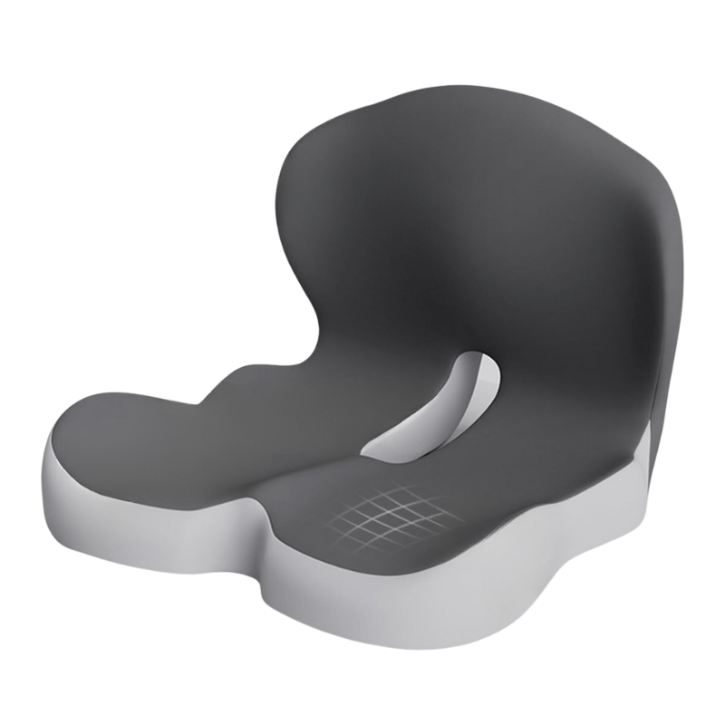 Ergonomic Memory Foam Seat Cushion – Non-Slip Office, Car & Travel Support