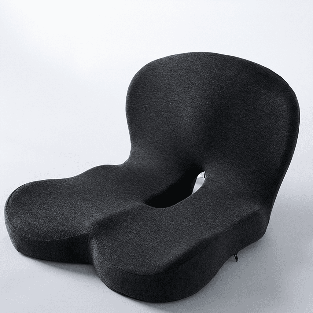 Ergonomic Memory Foam Seat Cushion – Non-Slip Office, Car & Travel Support