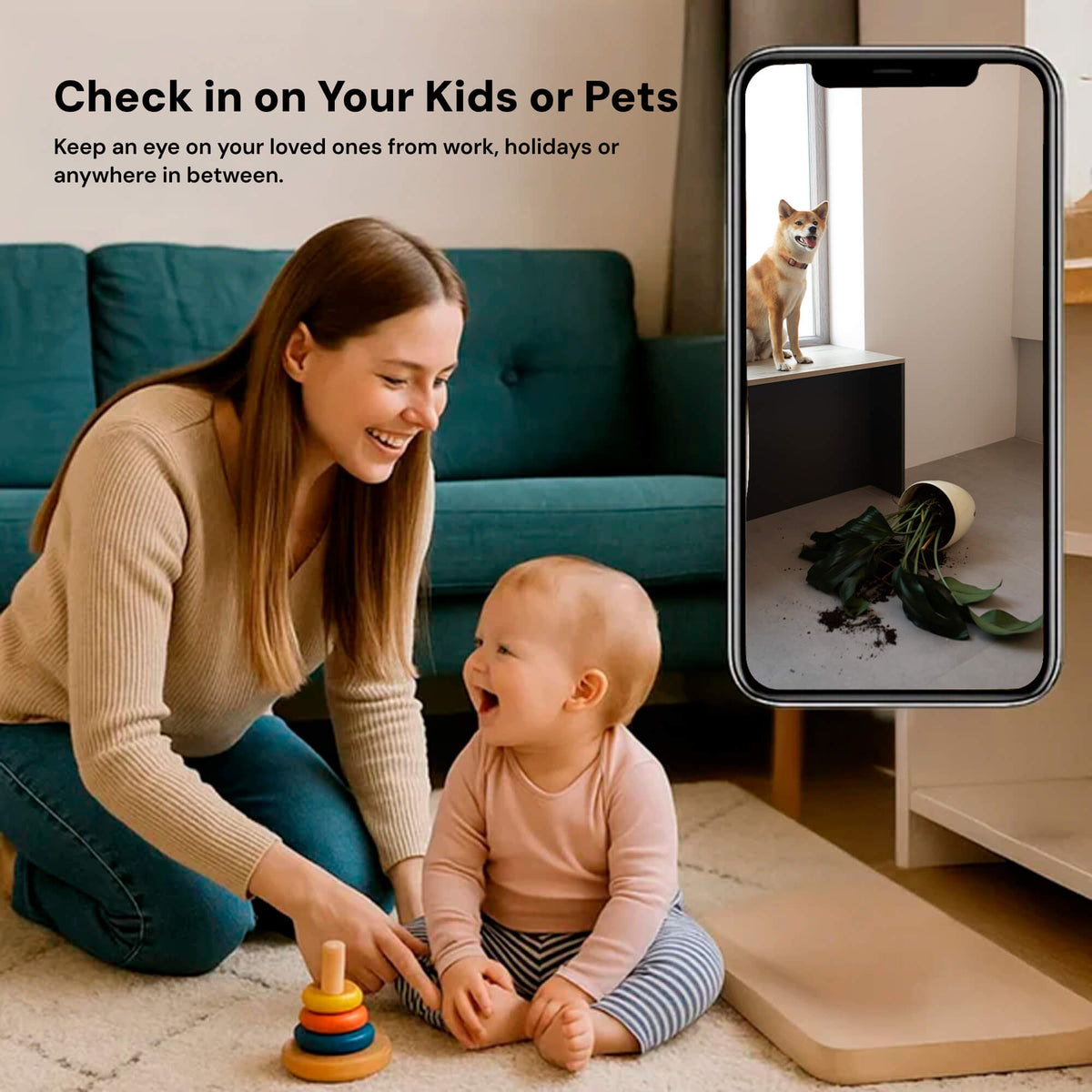 1080P Mini WiFi Security Camera – 140° Wide Angle, Night Vision & Motion Alerts