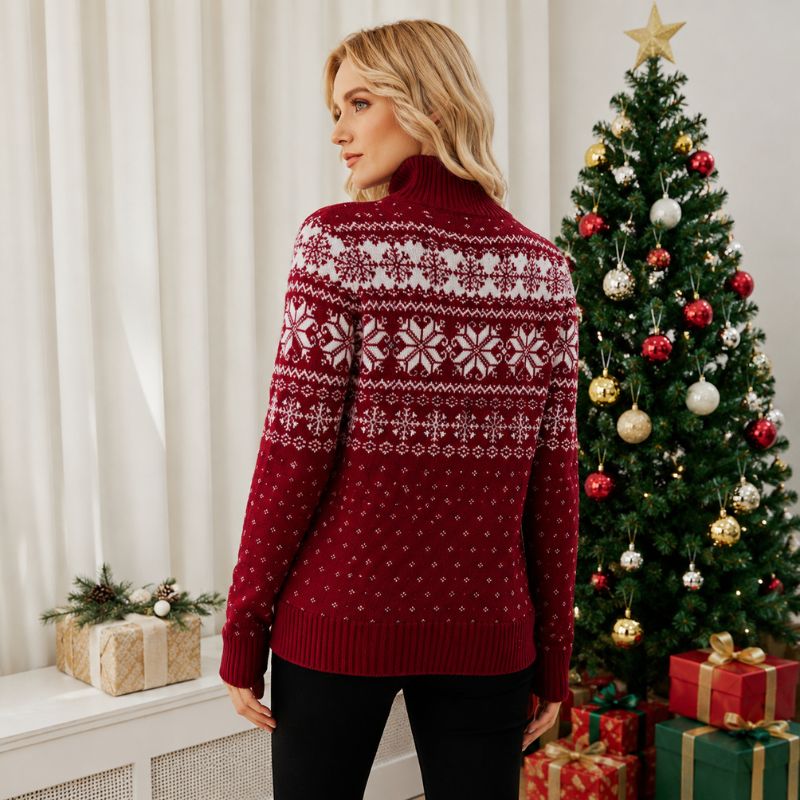 Christmas Jumper - Snow Whisper Turtleneck Knit
