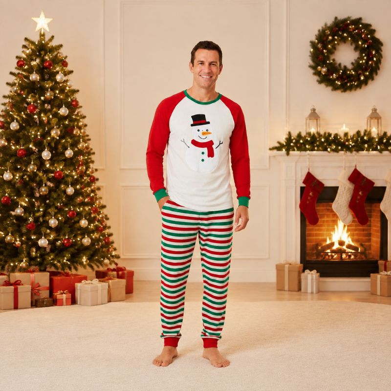 Matching Family Christmas Pyjamas - Snowman Cheer