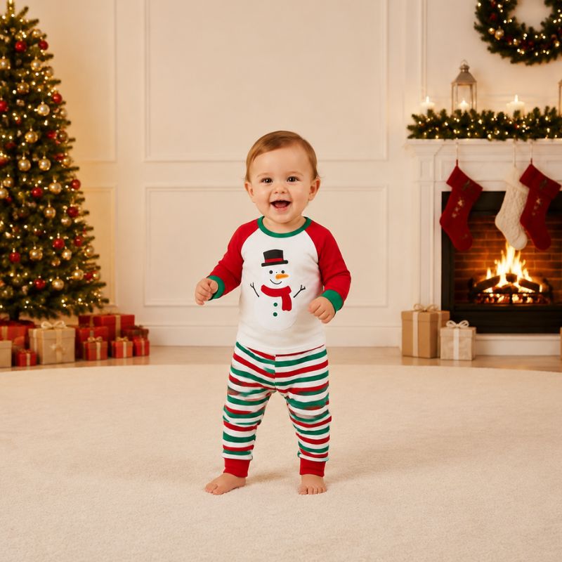 Matching Family Christmas Pyjamas - Snowman Cheer