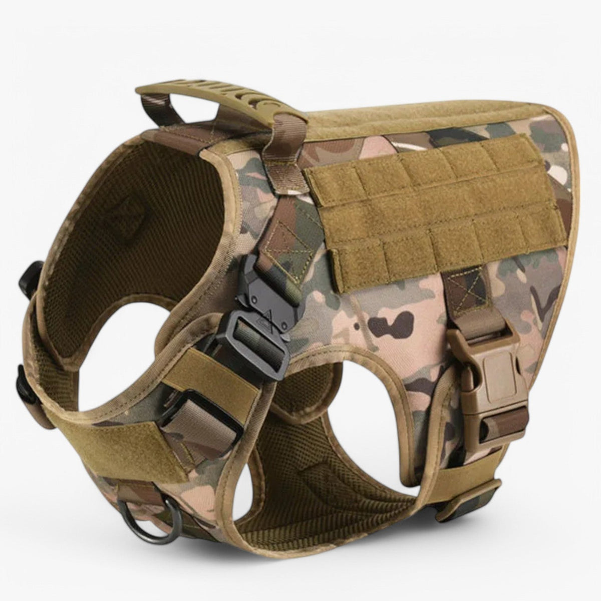 Tactical Dog Harness – Quick Release Training Vest with Handle & Reflective Detail