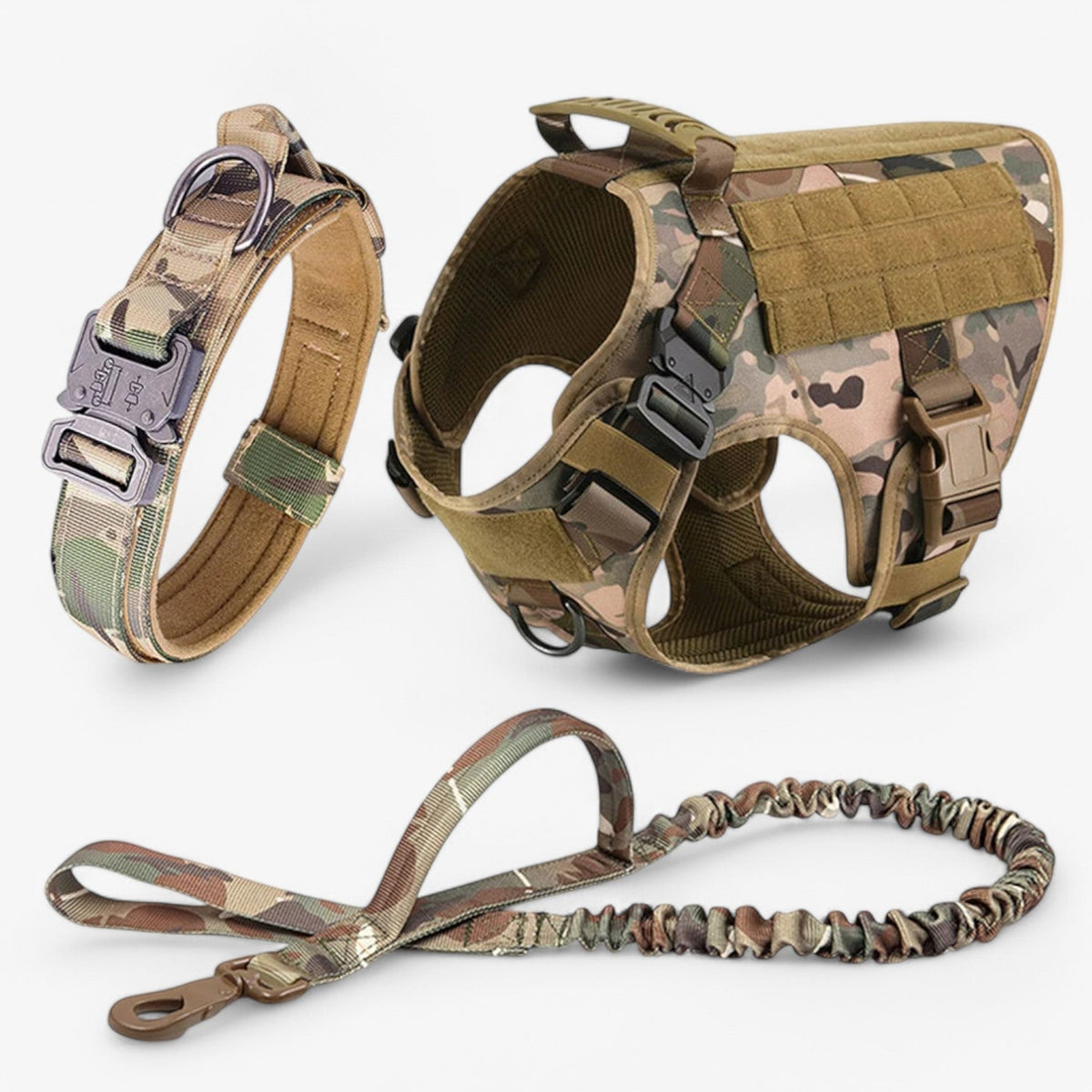 Tactical Dog Harness – Quick Release Training Vest with Handle & Reflective Detail