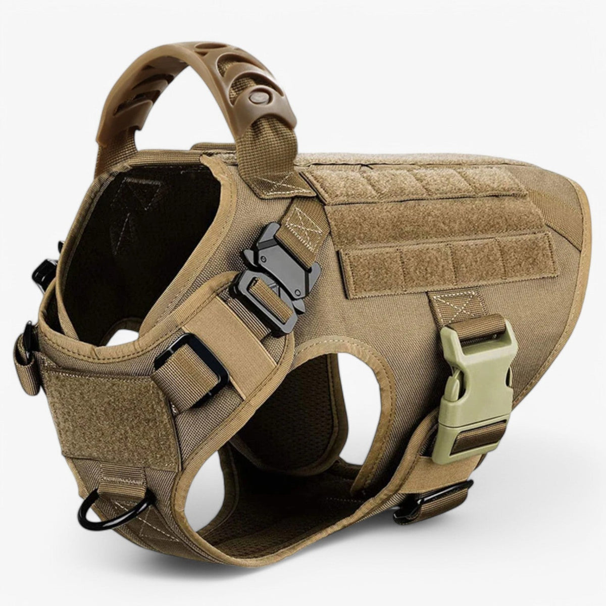 Tactical Dog Harness – Quick Release Training Vest with Handle & Reflective Detail