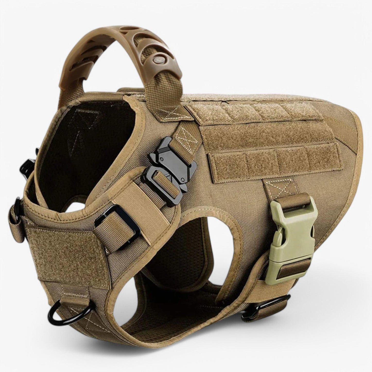 Tactical Dog Harness – Quick Release Training Vest with Handle & Reflective Detail