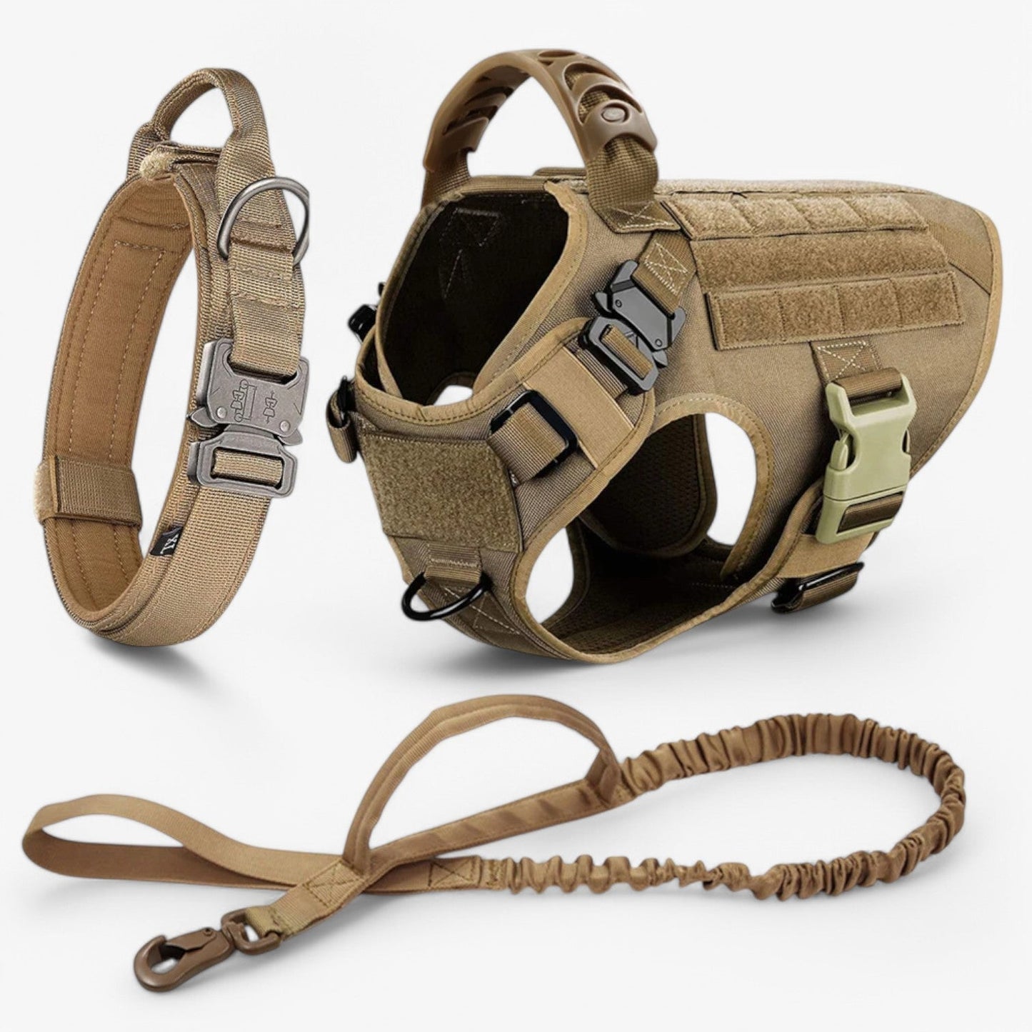 Tactical Dog Harness – Quick Release Training Vest with Handle & Reflective Detail