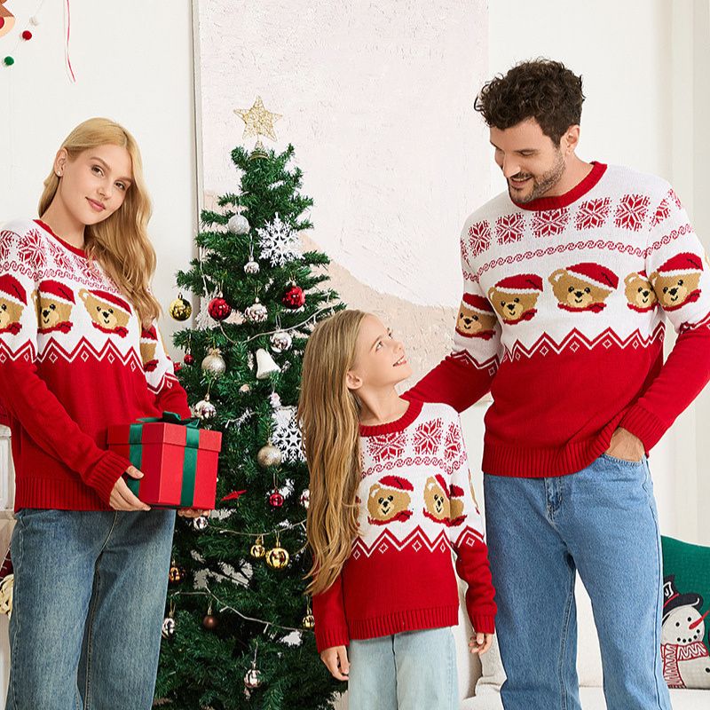 Matching Family Christmas Jumper - Teddy Bear Fair Isle
